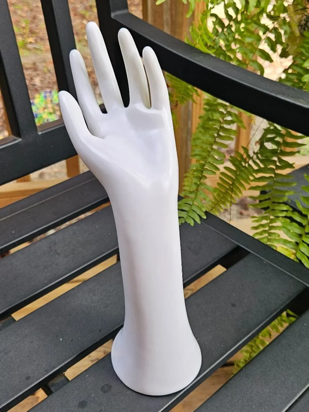Plastic Display Hand NEW in Bag - White